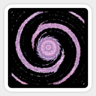 Swirl of Floating Purple Mandalas Sticker